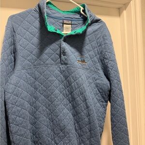 Patagonia blue Organic Cotton Quilt Snap-T Pullover